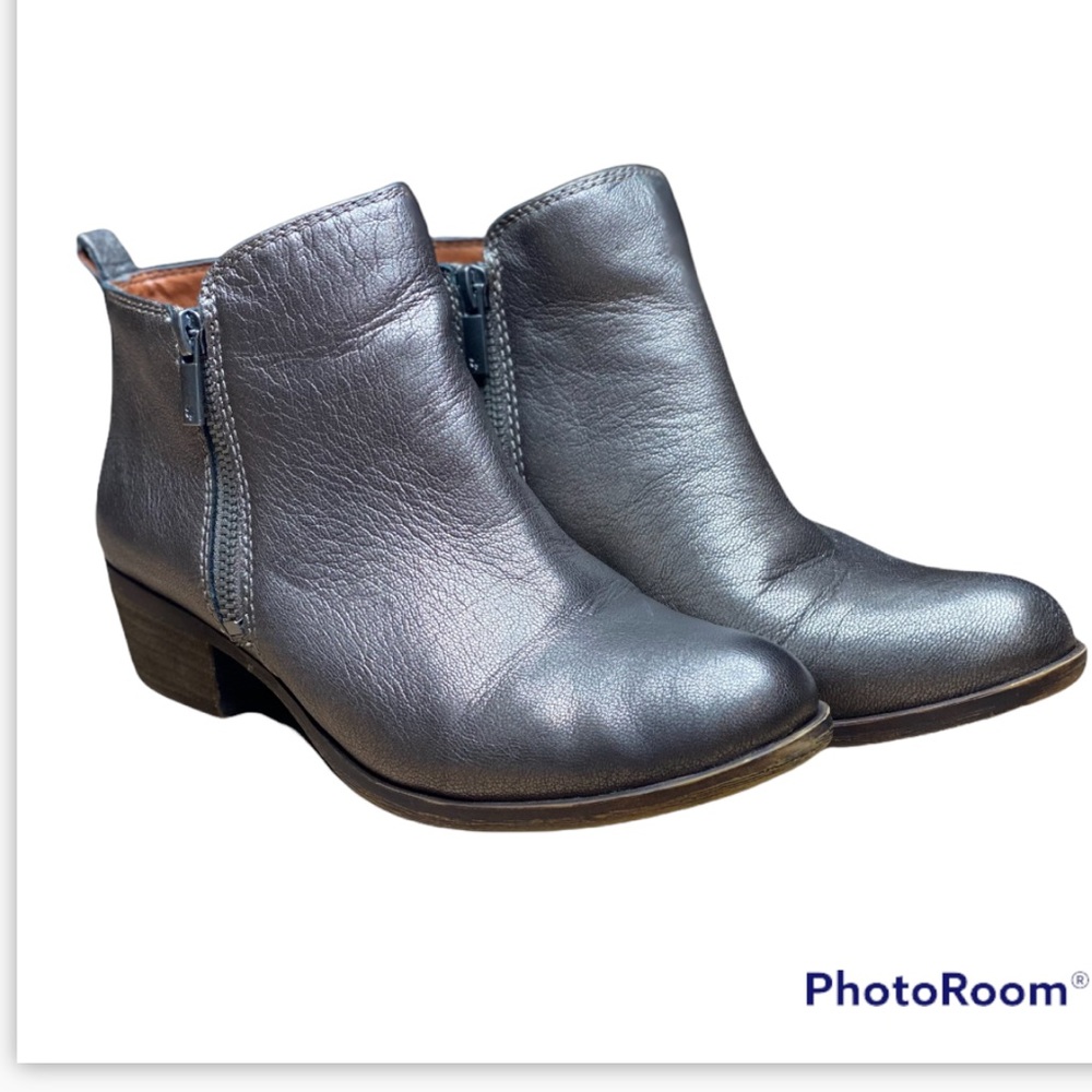 Lucky Brand Women’s Basel Ankle Bootie Pewter Size 7.5